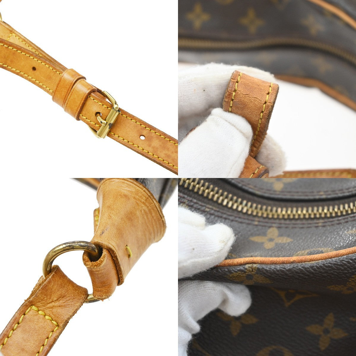 LOUIS VUITTON Boulogne 30 Shoulder Bag Monogram Leather Brown M51265 84YJ279