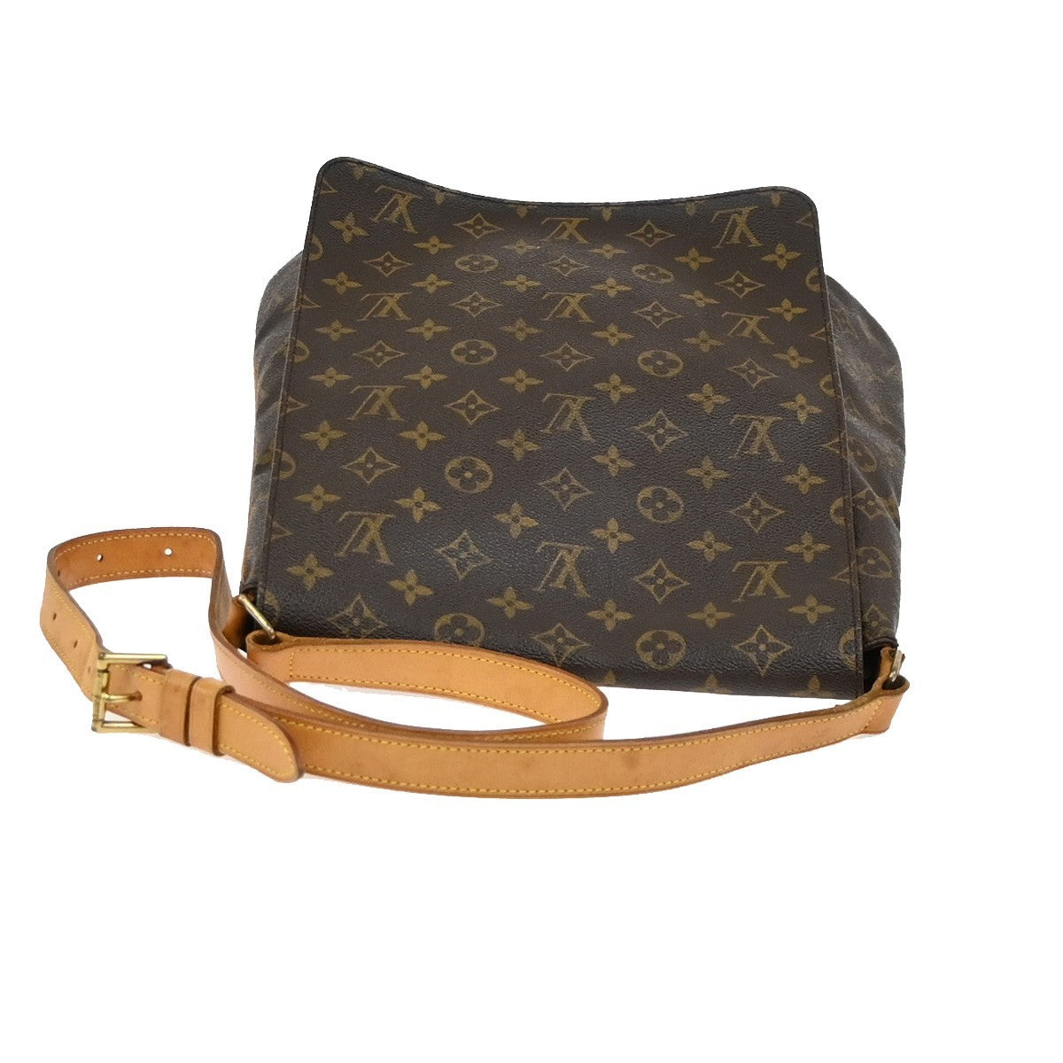 LOUIS VUITTON Musette Shoulder Bag Monogram Leather Brown France M51256 72YJ068