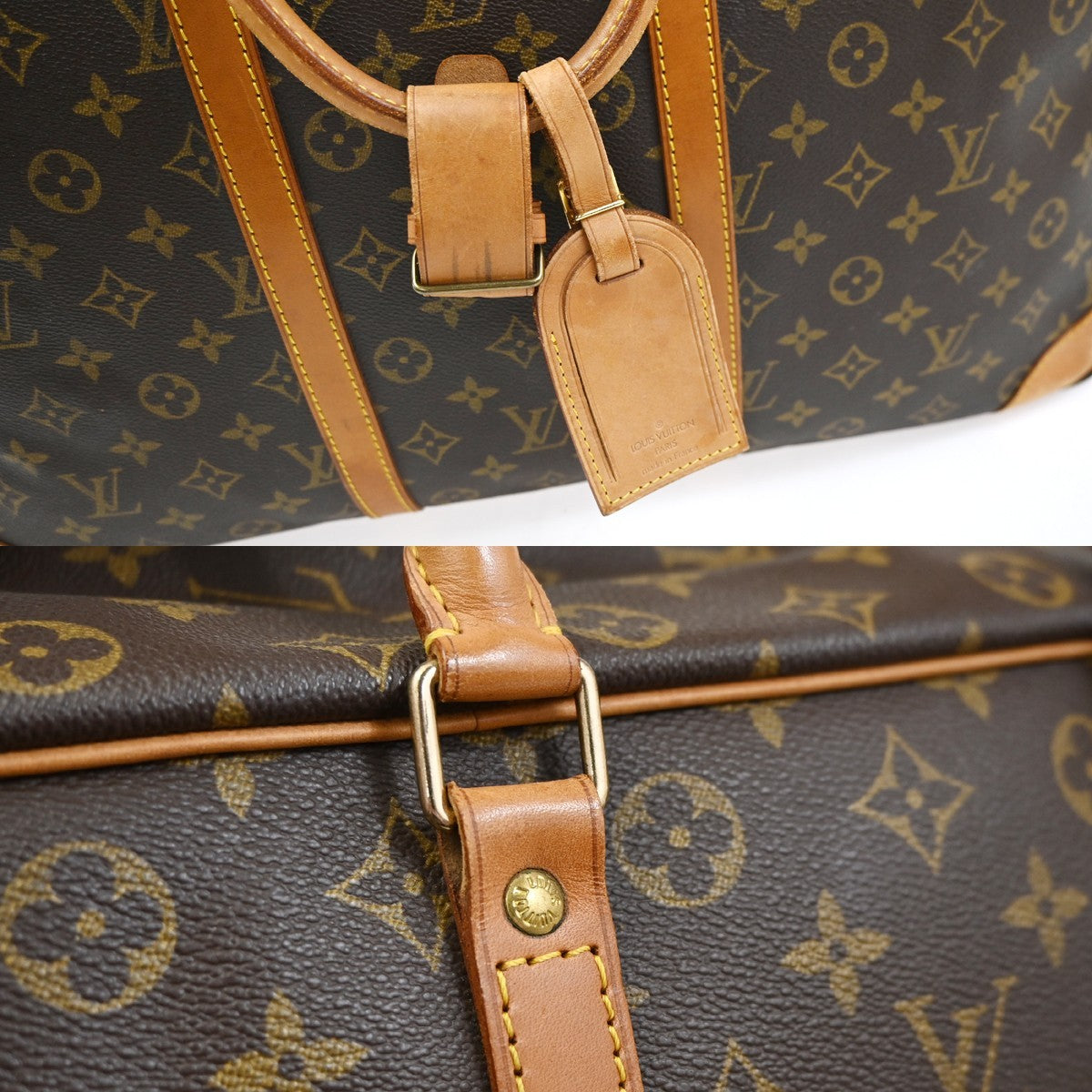 LOUIS VUITTON Sirius 50 Travel Hand Bag Monogram Leather Brown M41406 36YJ161