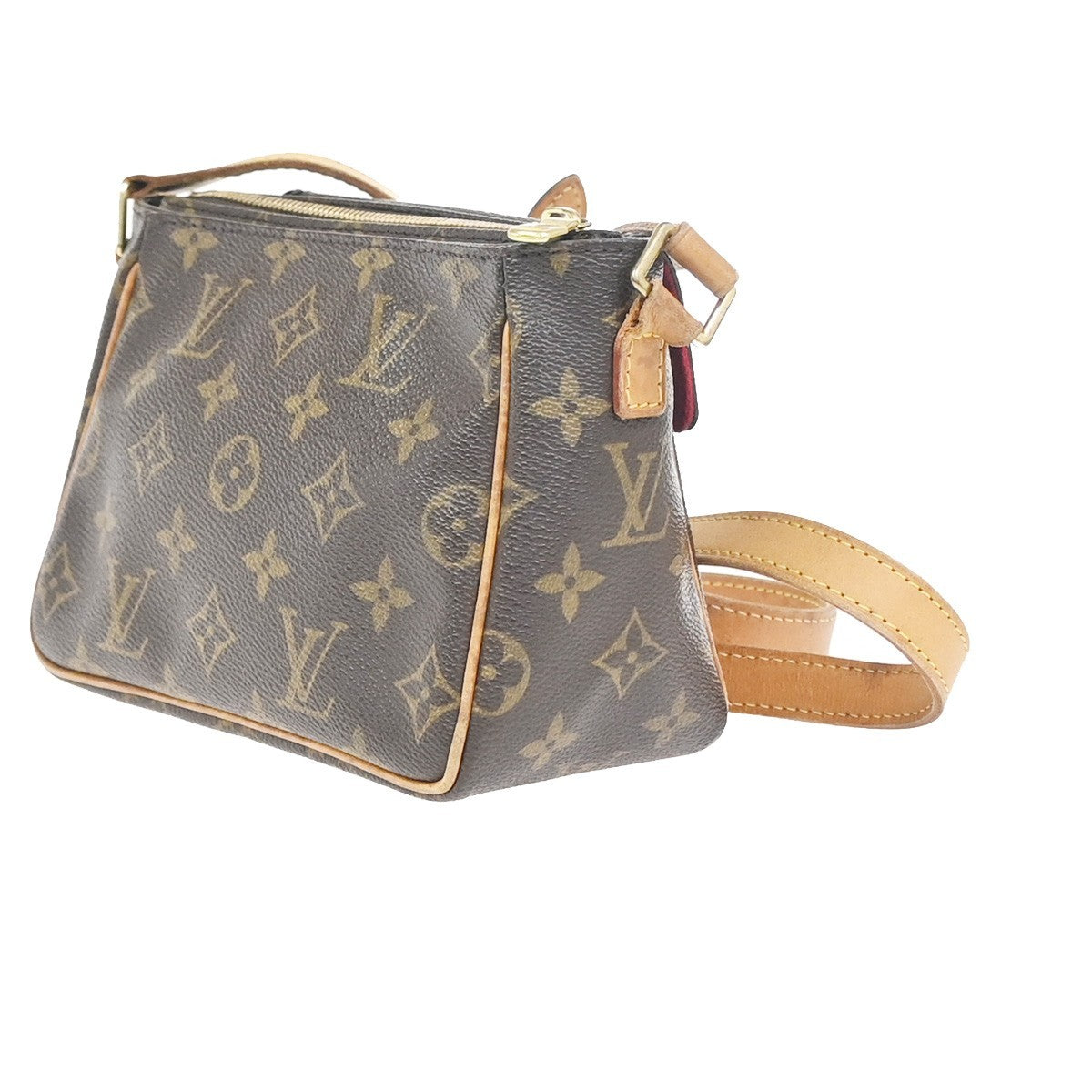 LOUIS VUITTON Viva Cite PM Shoulder Bag Monogram Leather Brown M51165 56ZA329