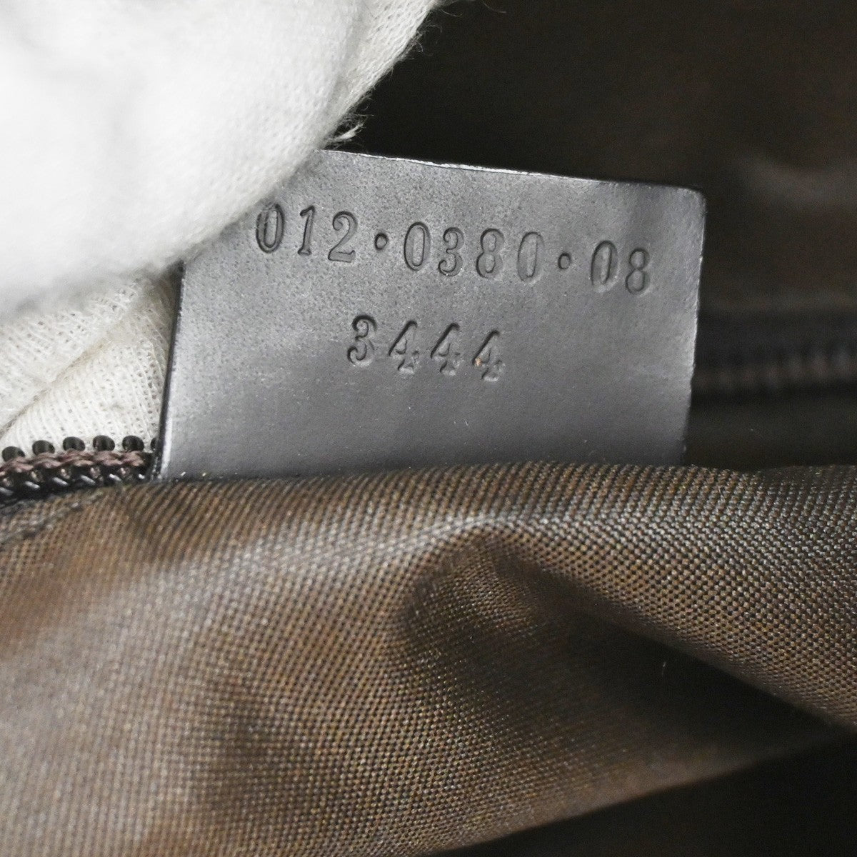 GUCCI Logo GG Pattern 2Way Hand Bag Nylon Leather Brown SHW Italy 02YJ172