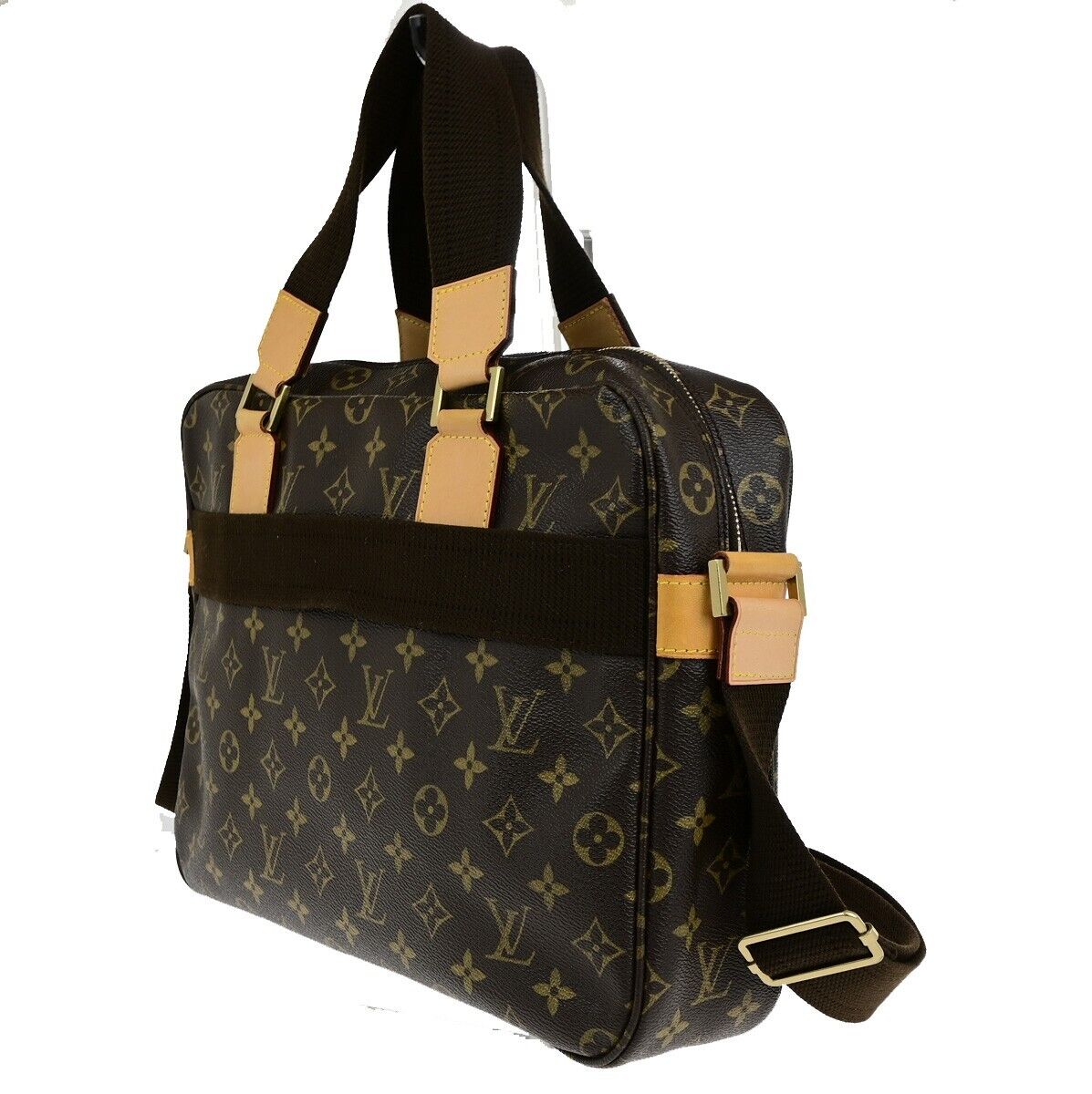 LOUIS VUITTON Sac Bosphore 2way Hand Bag Monogram Leather Brown M40043 667ED347