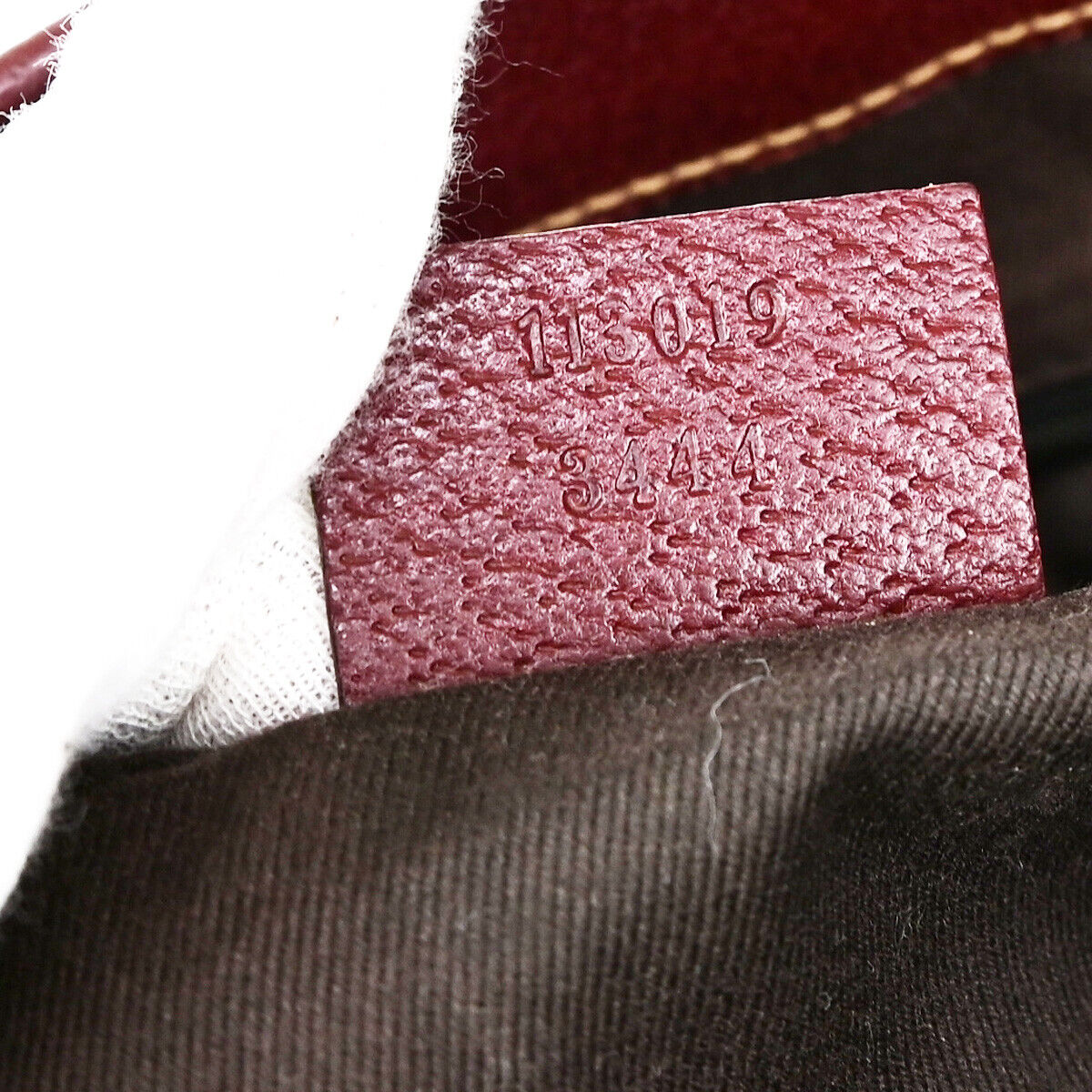 GUCCI Logo GG Pattern Shoulder Tote Bag Canvas Leather Brown Bordeaux  69YG246