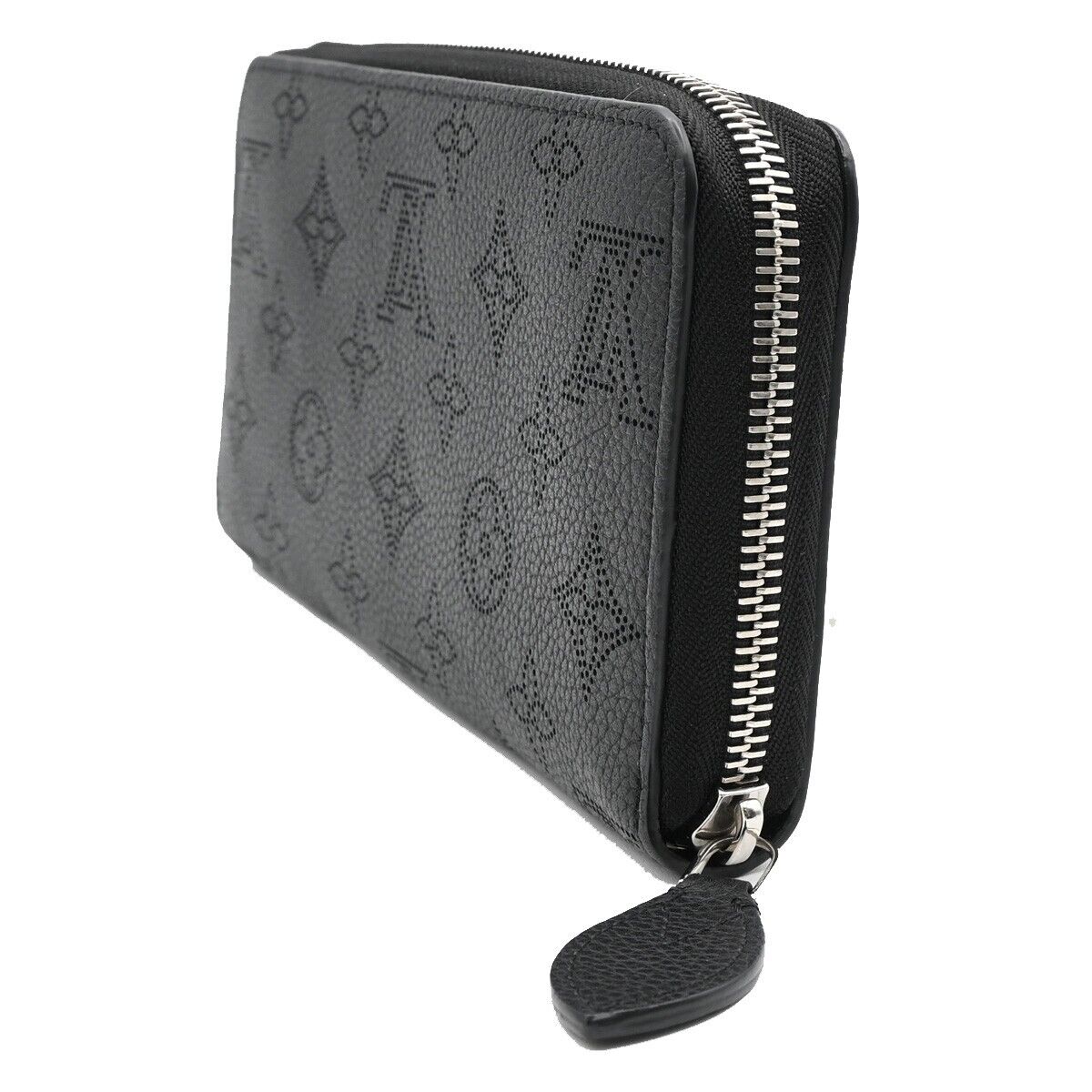 LOUIS VUITTON Zippy Long Wallet Purse Monogram Mahina Leather BK M61867 14HB940