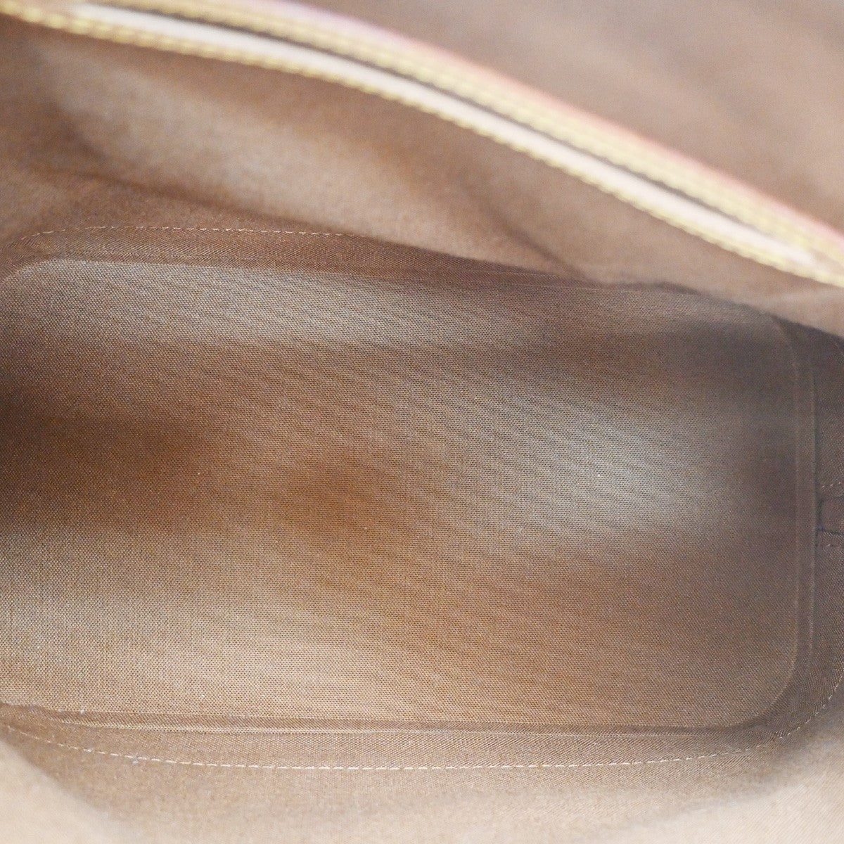 LOUIS VUITTON LV Logo Alma Hand Bag Monogram Leather Brown France M51130 88SA164