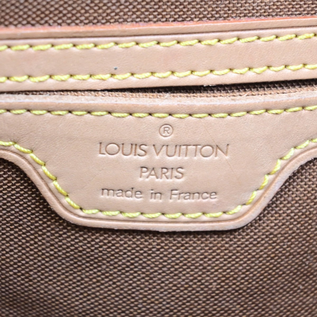 LOUIS VUITTON Montsouris GM Backpack Bag Monogram Leather Brown M51135 95PA104