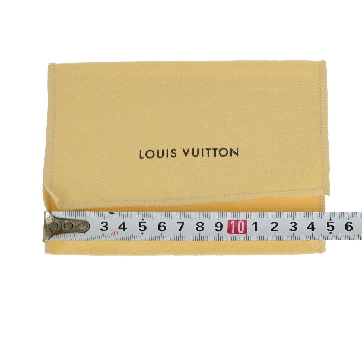 LOUIS VUITTON Logo 10 Set Dust Bag Drawstring Canvas Cotton Beige Brown 08EB498