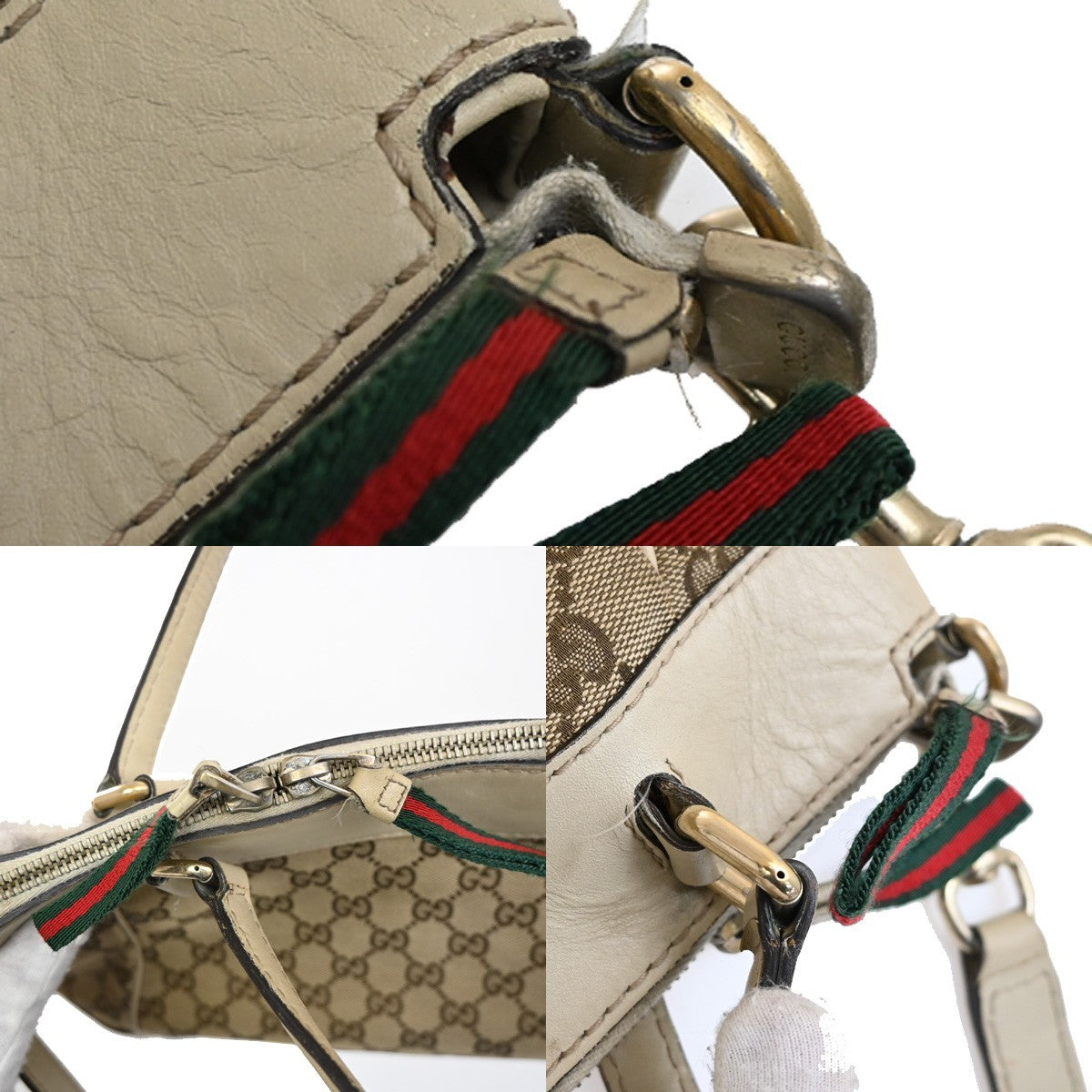 GUCCI Sherry GG Pattern 2way Shoulder HandBag Canvas Leather BN WE 38CA226