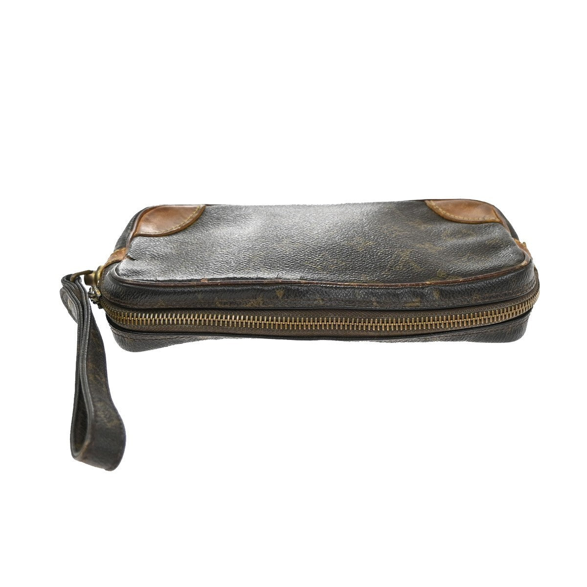 LOUIS VUITTON Marly Dragonne PM Clutch Hand Bag Monogram Leather M51827 01KB420