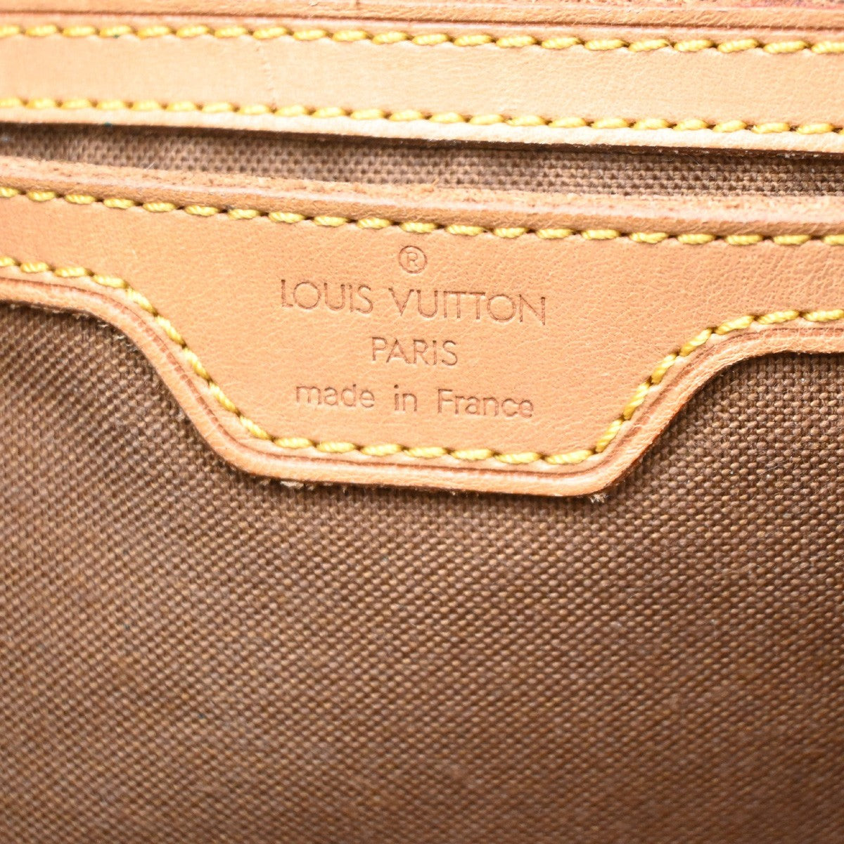 LOUIS VUITTON Montsouris GM Backpack Bag Monogram Leather Brown M51135 14CA929