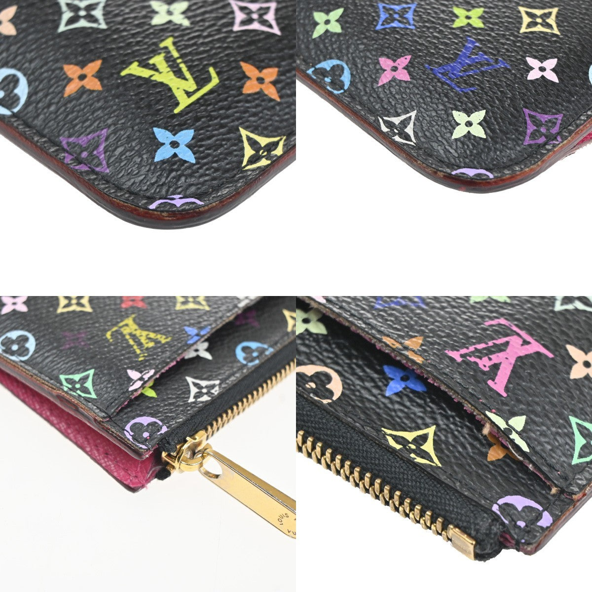 LOUIS VUITTON Pochette Cles Coin Case Monogram Multi Leather BK M93735 32CA639