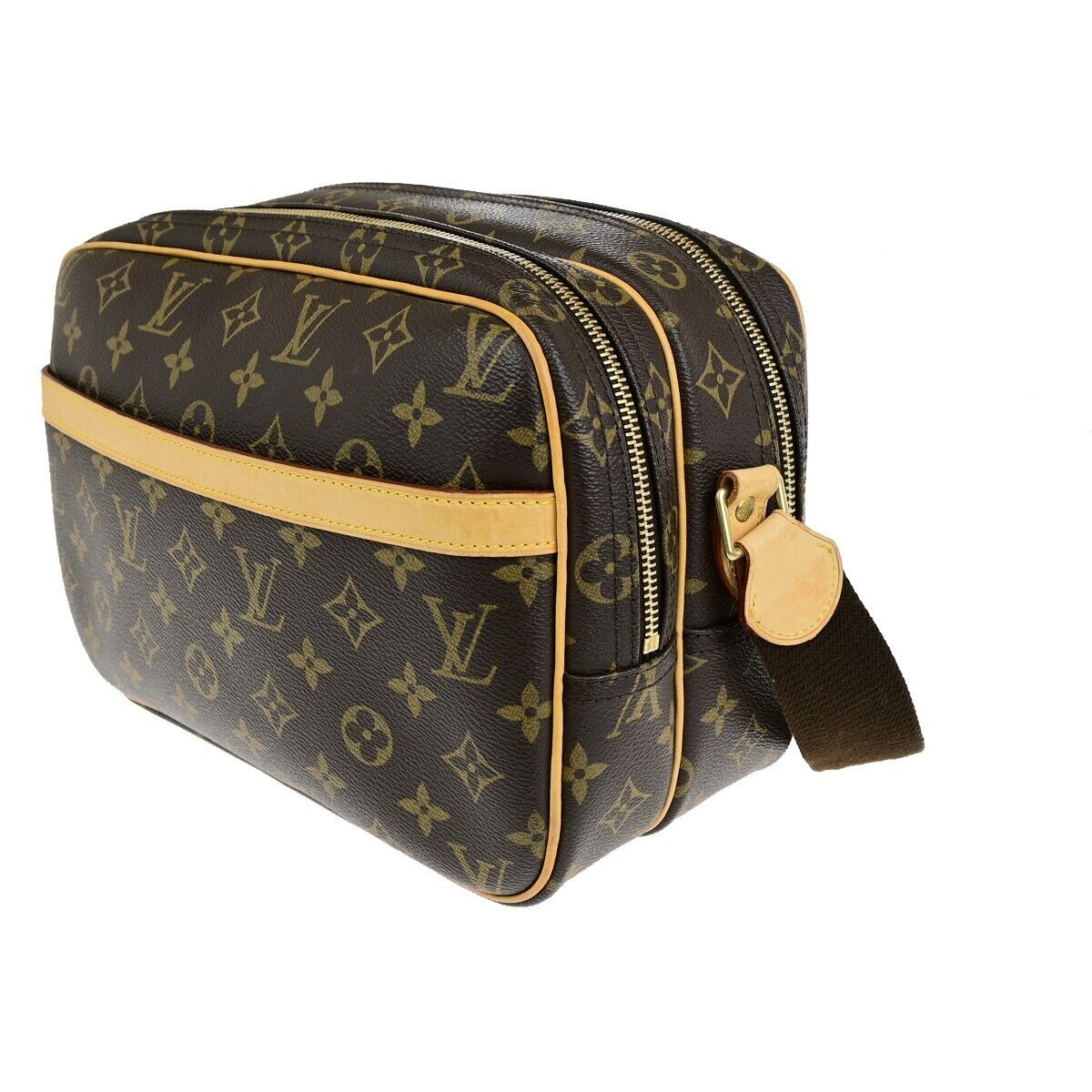 LOUIS VUITTON Reporter PM Crossbody Shoulder Bag Monogram Leather M45254 95ED088