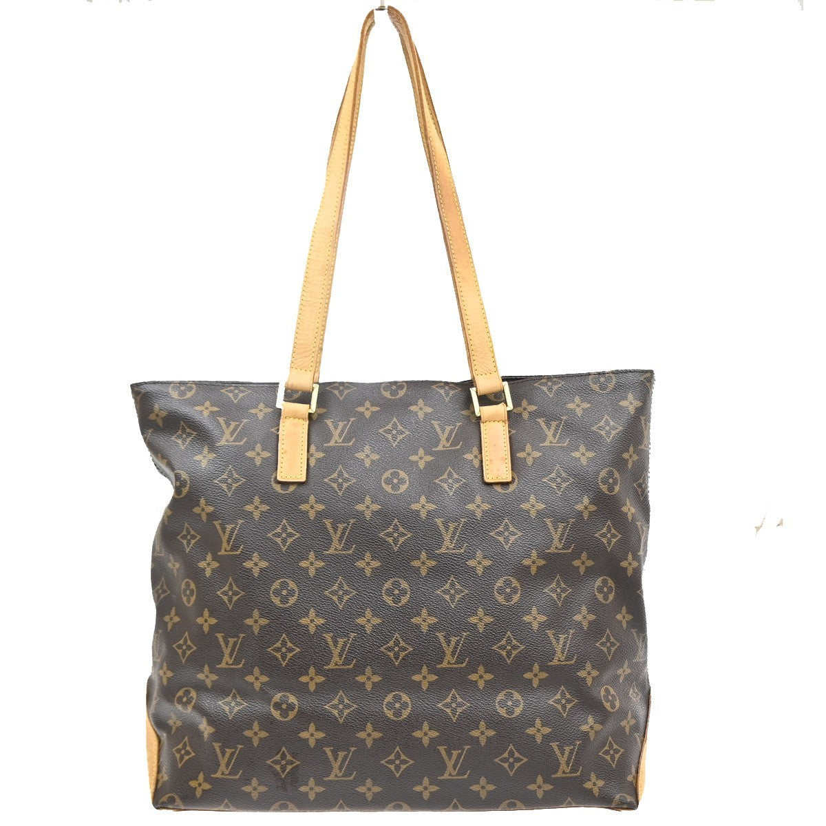 LOUIS VUITTON Cabas Mezzo Shoulder Bag Monogram Leather Brown M51151 77PA001