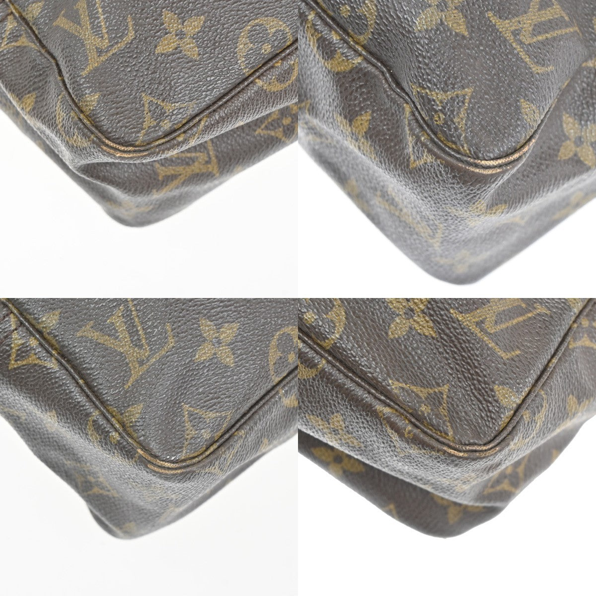 LOUIS VUITTON Trousse Toilette 28 Clutch Hand Bag Monogram Brown M47522 05KC393