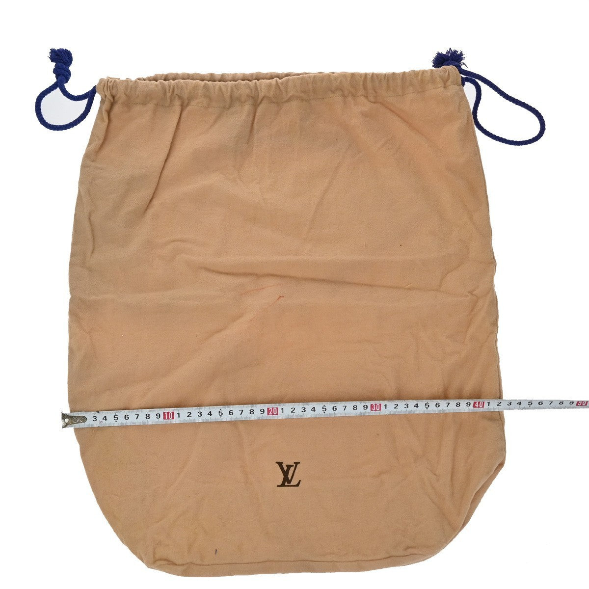 LOUIS VUITTON Logo 10 Set Dust Bag Drawstring Canvas Cotton Beige Brown 01KP236