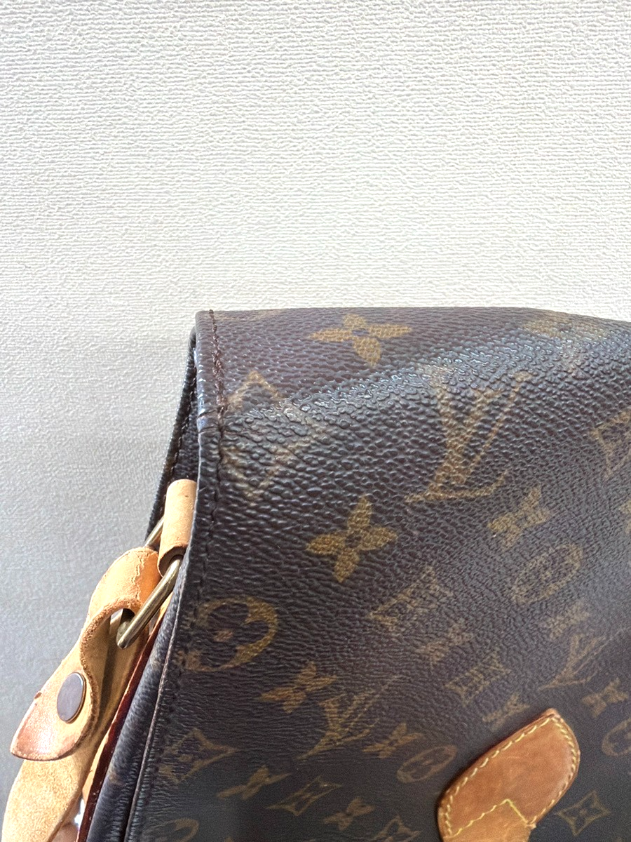 LOUIS VUITTON Cartouchiere GM Shoulder Bag Monogram Leather Brown M51252 34YH986
