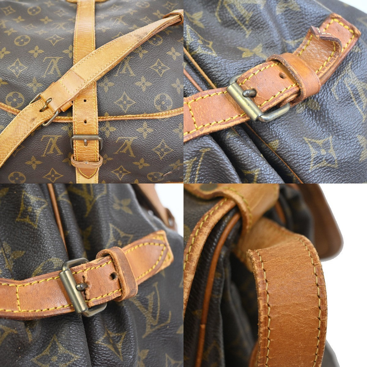 LOUIS VUITTON Saumur 35 Shoulder Bag Monogram Leather BN France M42254 39KC945