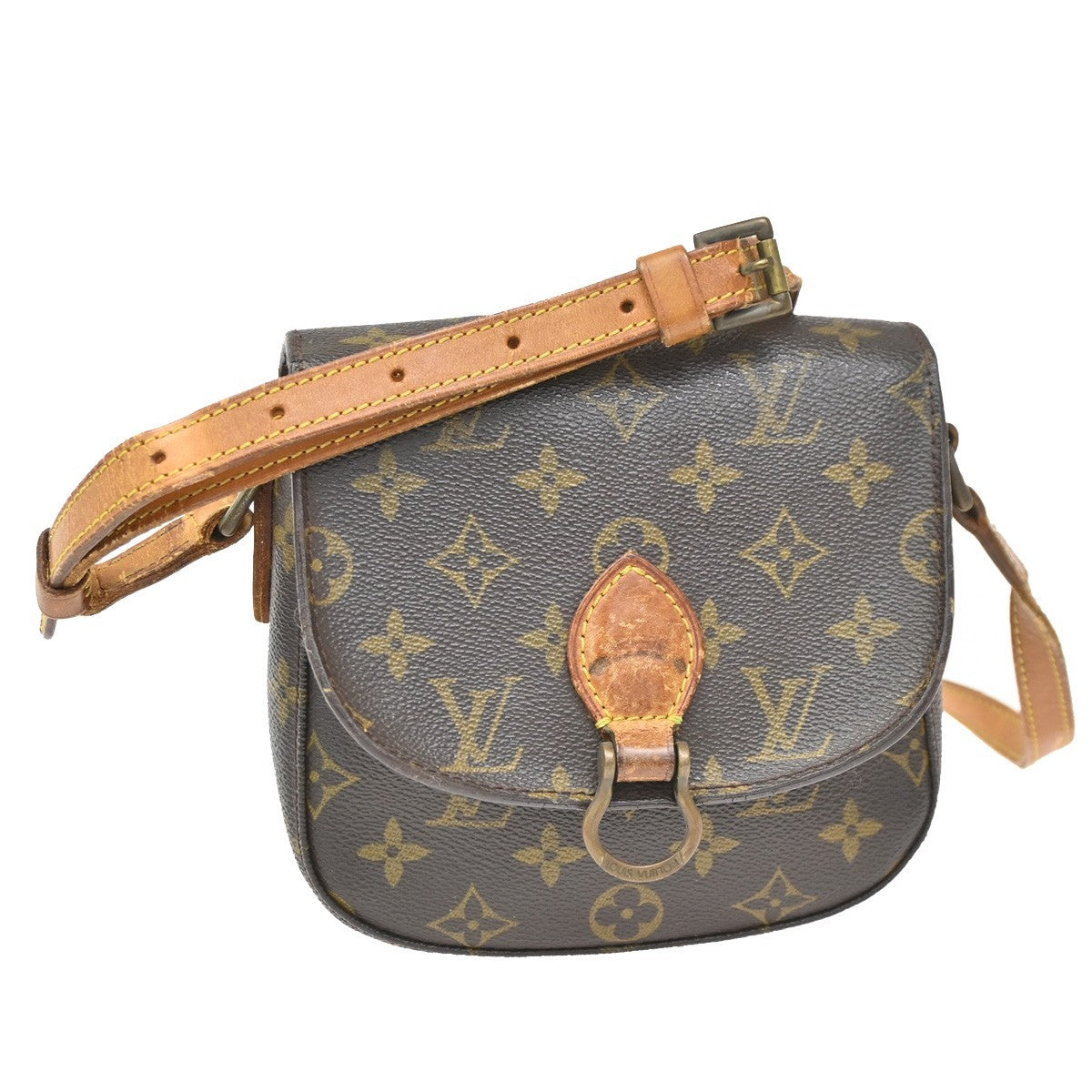 LOUIS VUITTON Mini Saint Cloud Shoulder Bag Monogram Leather BN M51244 64ZA075