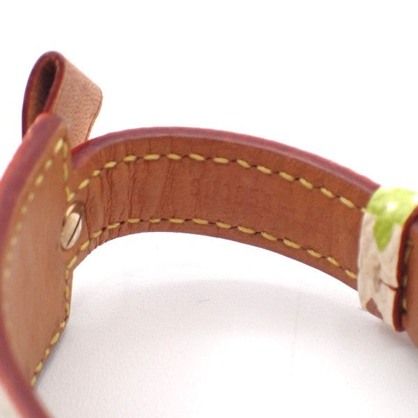 LOUIS VUITTON Porte Adresse Bracelet Bangle Monogram Multi White M92594 04MA180