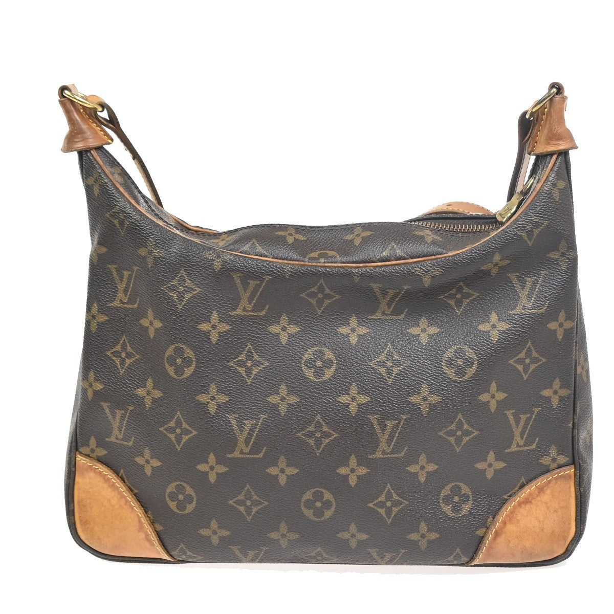 LOUIS VUITTON Boulogne 30 Shoulder Bag Monogram Leather Brown M51265 32KC796