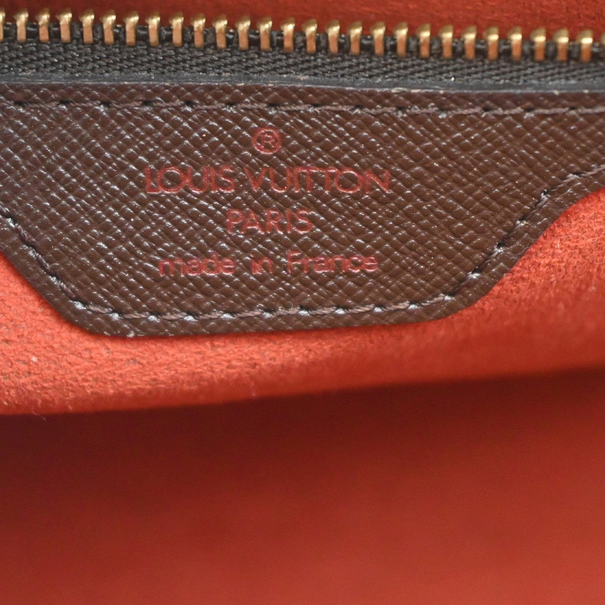 LOUIS VUITTON Triana Hand Bag Damier Ebene Leather Brown France N51155 95YH277