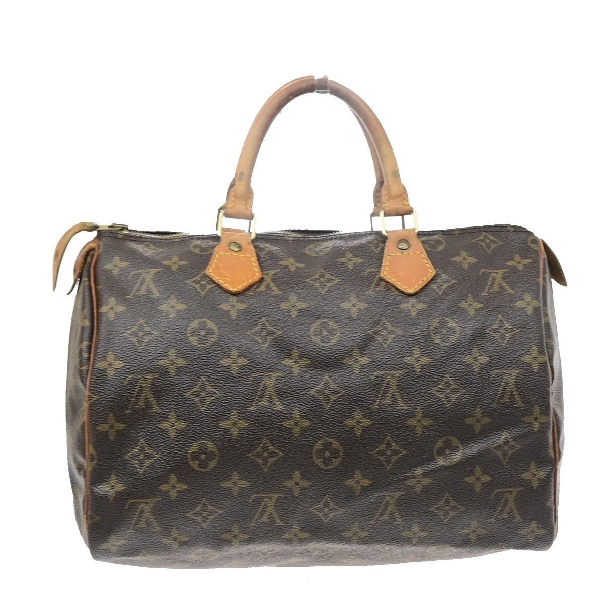 LOUIS VUITTON Speedy 30 Travel Hand Bag Monogram Leather Brown M41526  86SA166