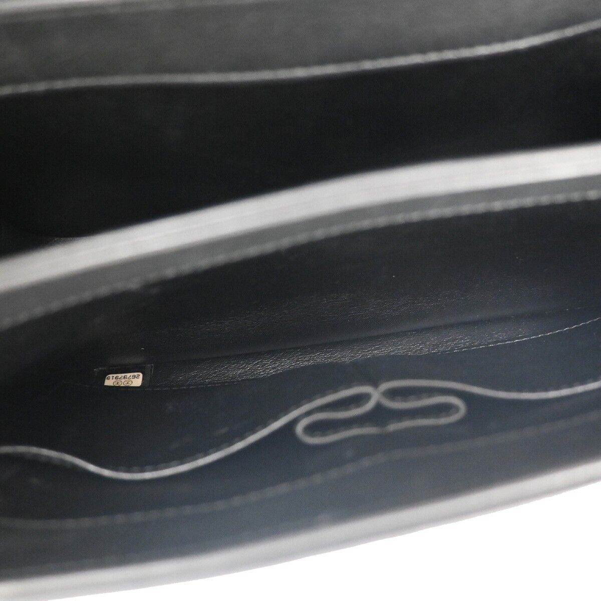 CHANEL CC Logo 2Way Chain Shoulder Hand Bag Leather Black SHW Italy 110RJ035