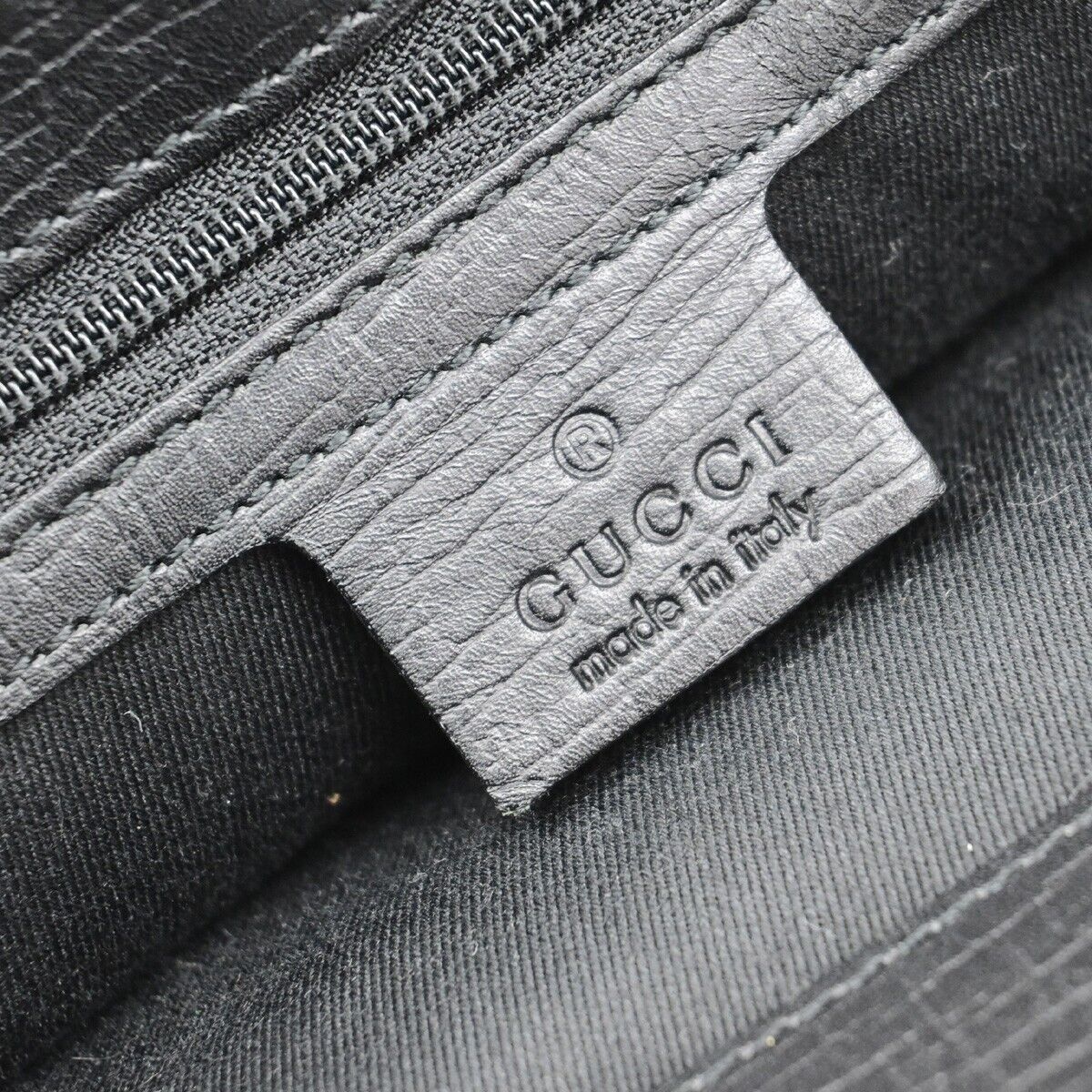 GUCCI Logo Bamboo GG Pattern Shoulder Bag Canvas Leather Pink Black 36EE063