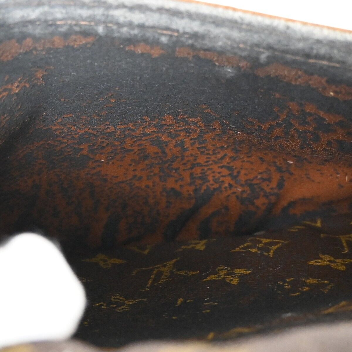 LOUIS VUITTON Jeune Fille GM Shoulder Bag Monogram Leather Brown M51225 81FA030