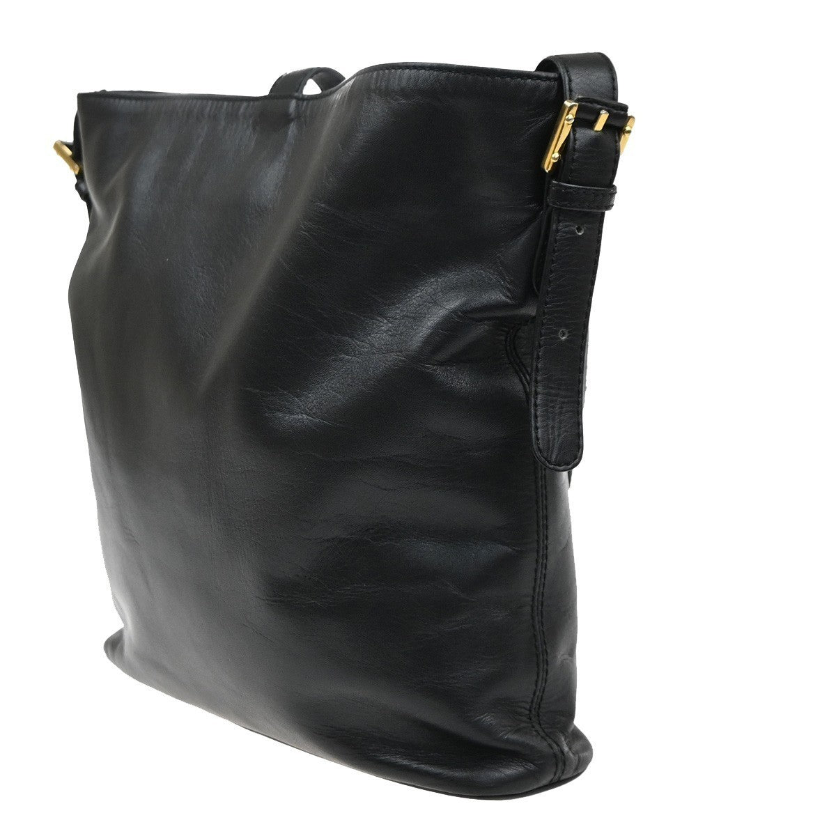 LOEWE Logo Anagram Shoulder Hand Bag Nappa Leather Black GHW Spain 34MA619