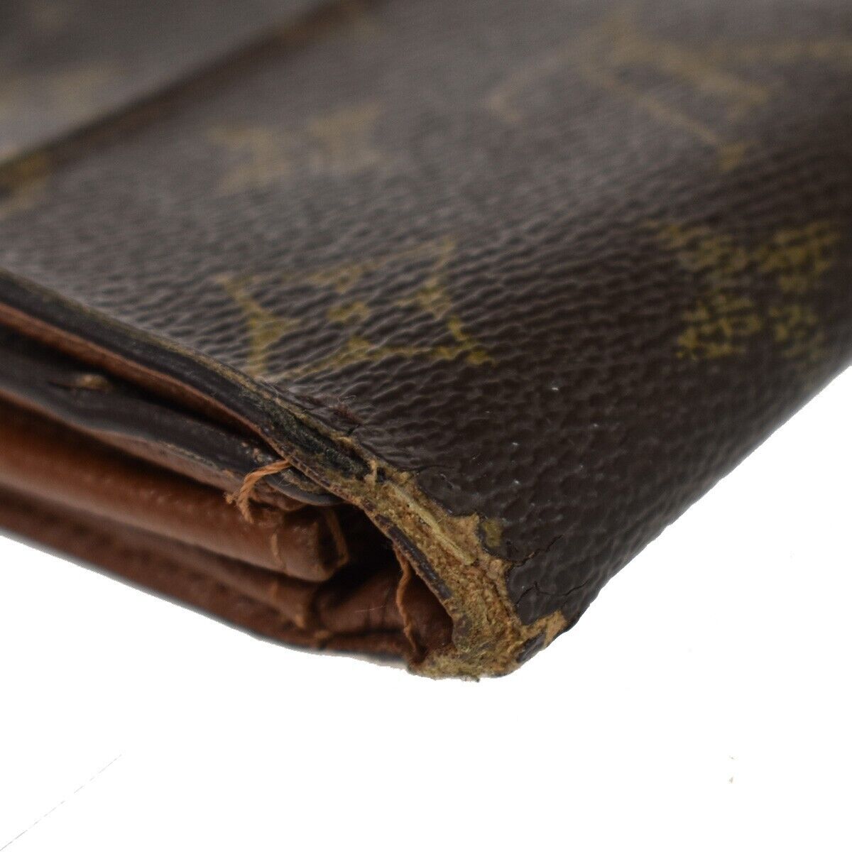 LOUIS VUITTON 5 Set Long Wallet Purse Monogram Matte Taiga Leather Brown 61GA567