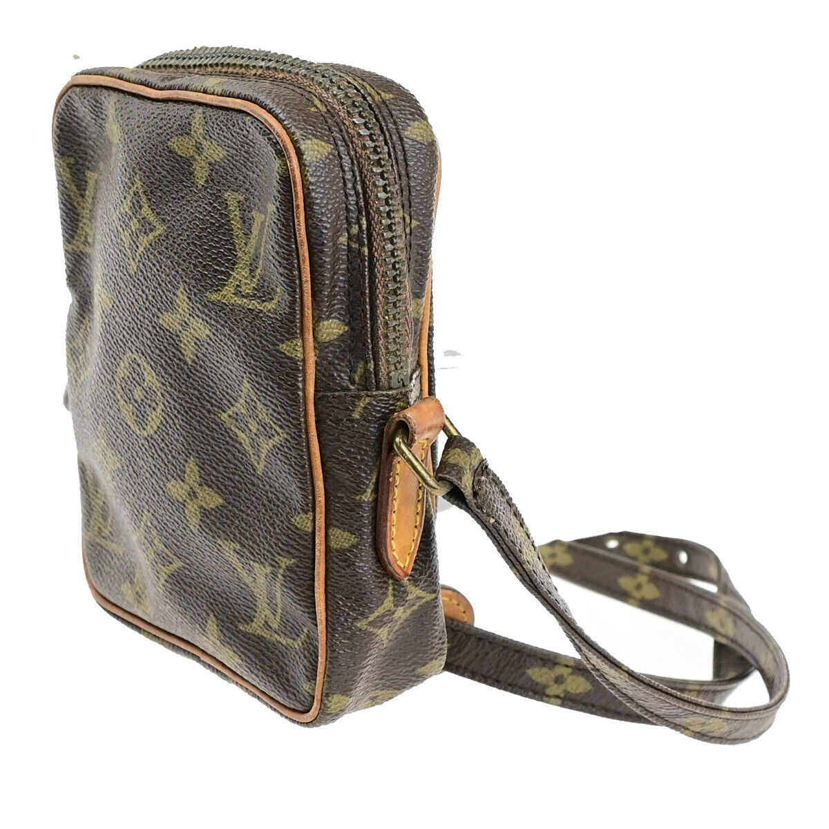 LOUIS VUITTON LV Mini Danube Shoulder Bag Monogram Leather Brown M45268 30SJ610