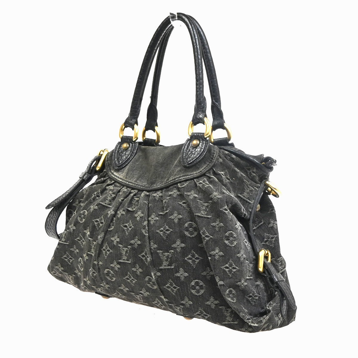 LOUIS VUITTON Neo Cabby MM 2Way Shoulder Bag Monogram Denim BK M95351 632CA773