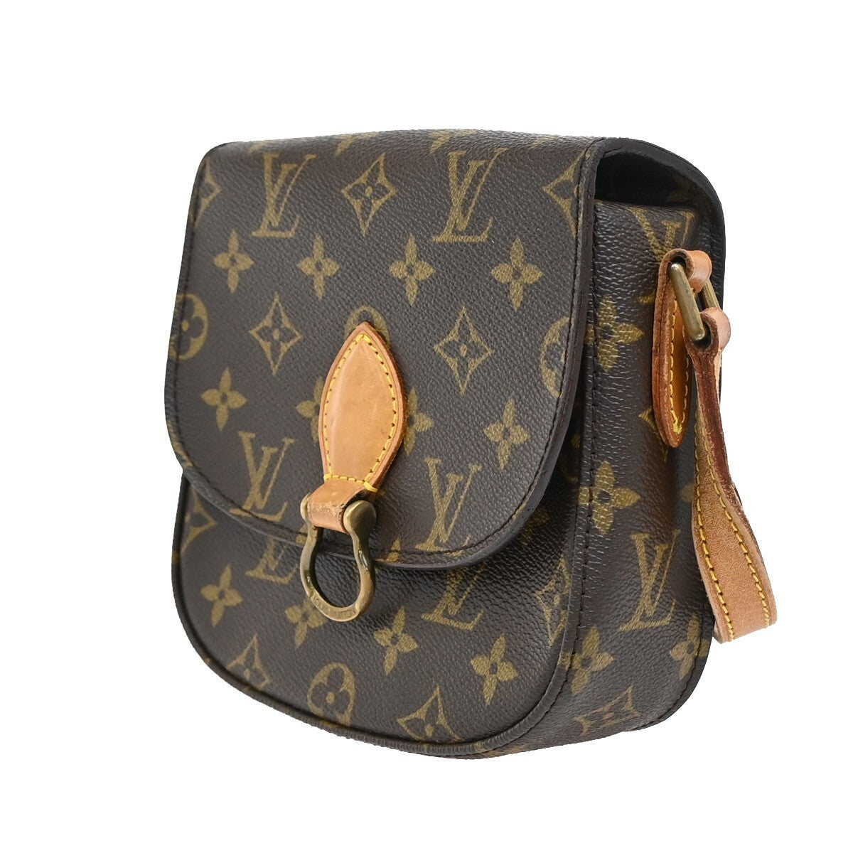 LOUIS VUITTON Mini Saint Cloud Shoulder Bag Monogram Leather BN M51244 89EE279