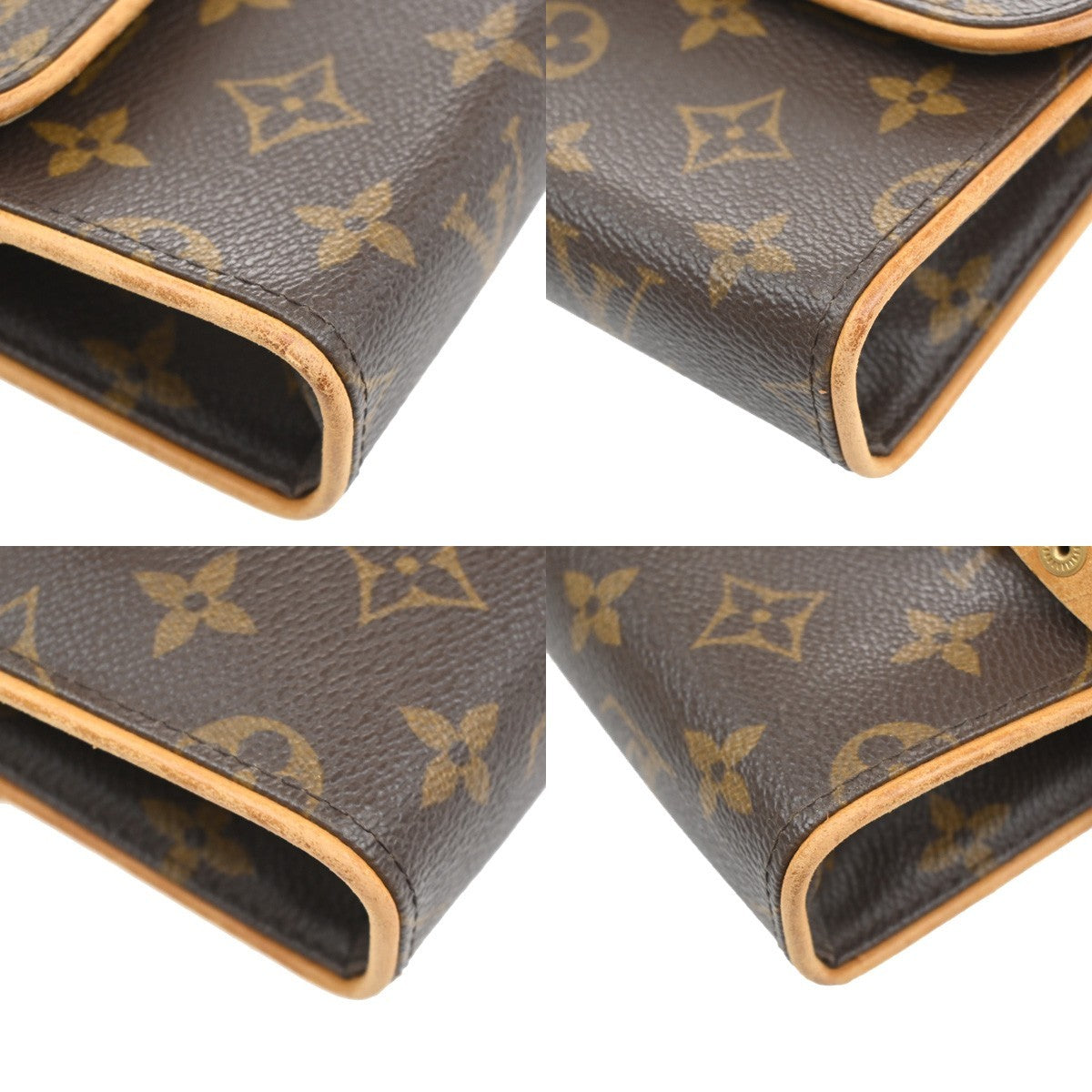 LOUIS VUITTON Pochette Florentine Bum Bag  Monogram Leather Brown M51855 31SA104