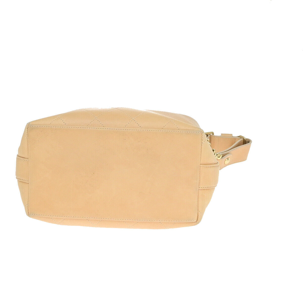 CHANEL CC Logo Matelasse 2Way Chain Shoulder Hand Bag Leather Beige GHW 386RJ961