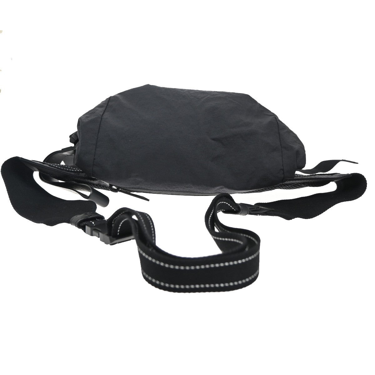 BOTTEGA VENETA Crossbody Belt Body Bag Nylon Black Blue Italy 82KB153