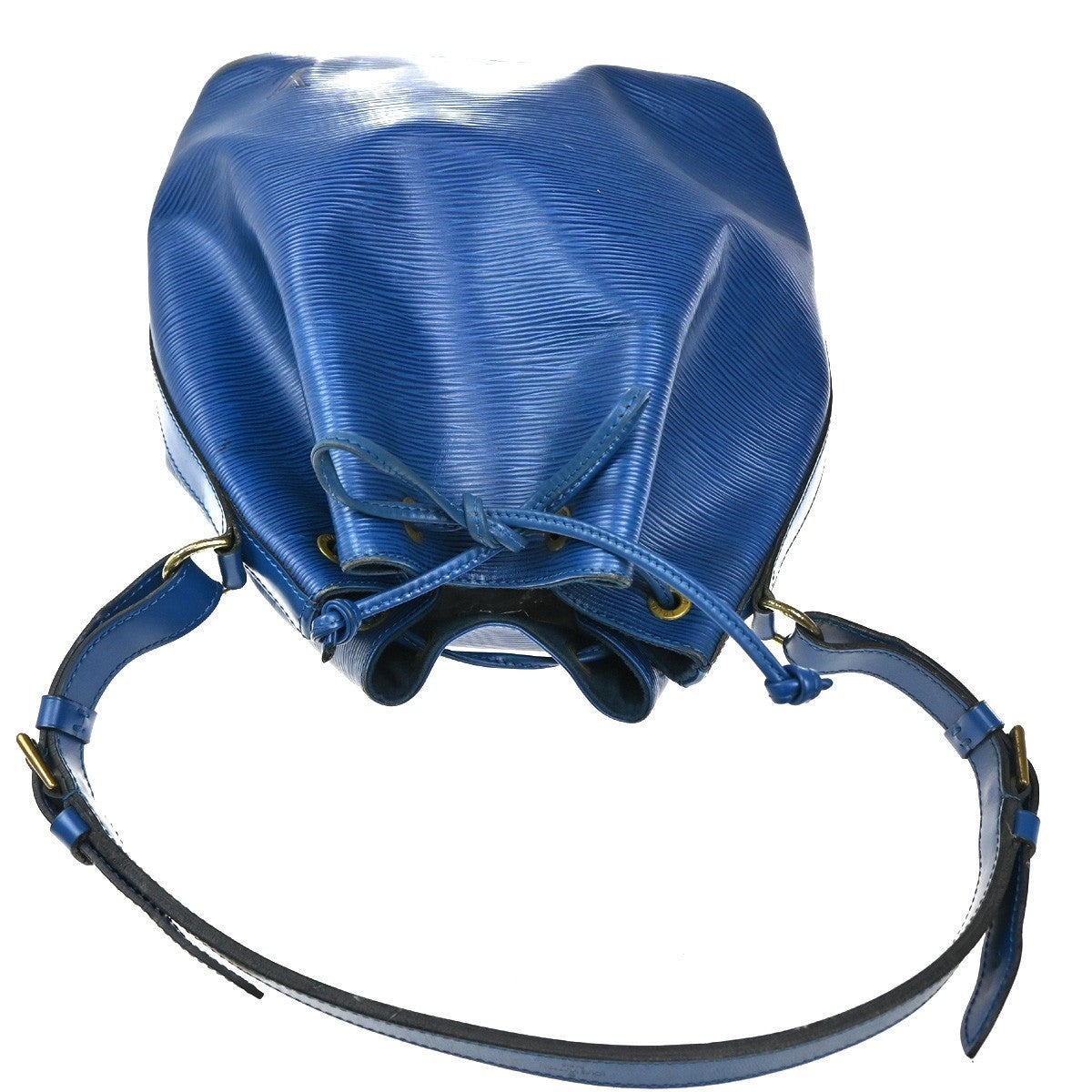 LOUIS VUITTON LV Petit Noe Shoulder Bag Epi Leather Blue France M44105 36KC251