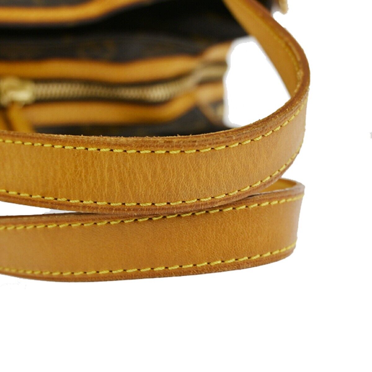 LOUIS VUITTON Rivette Shoulder Bag Studs Monogram Leather Brown M40140 21YE234