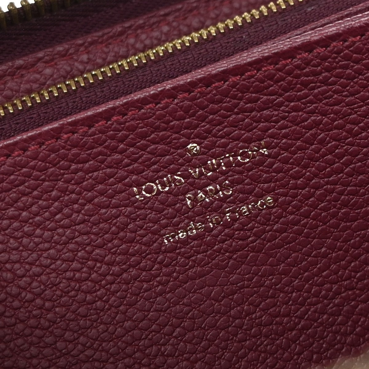 LOUIS VUITTON Zippy Wallet Long Wallet Monogram Empreinte Raisin M64803 73KB340
