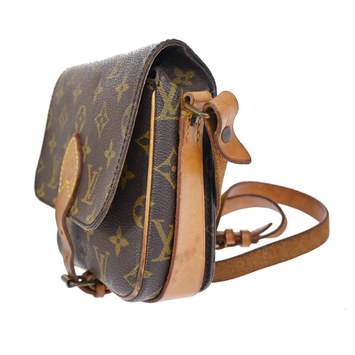LOUIS VUITTON Mini Cartouchiere Shoulder Bag Monogram Leather BN M51254 35DA049