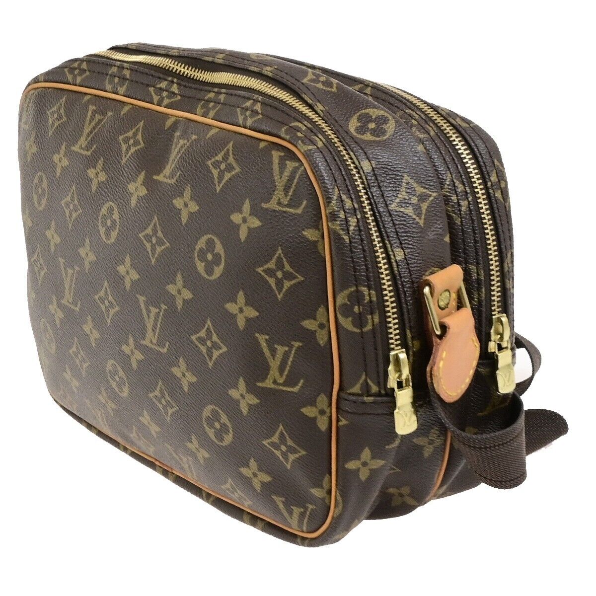 LOUIS VUITTON Reporter PM Crossbody Shoulder Bag Monogram Leather M45254 84FB402