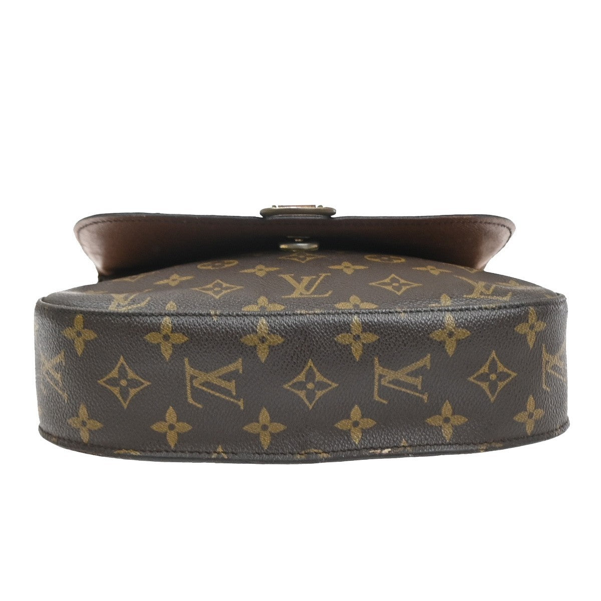 LOUIS VUITTON Saint Cloud GM Shoulder Bag Monogram Leather Brown M51242 33MA507