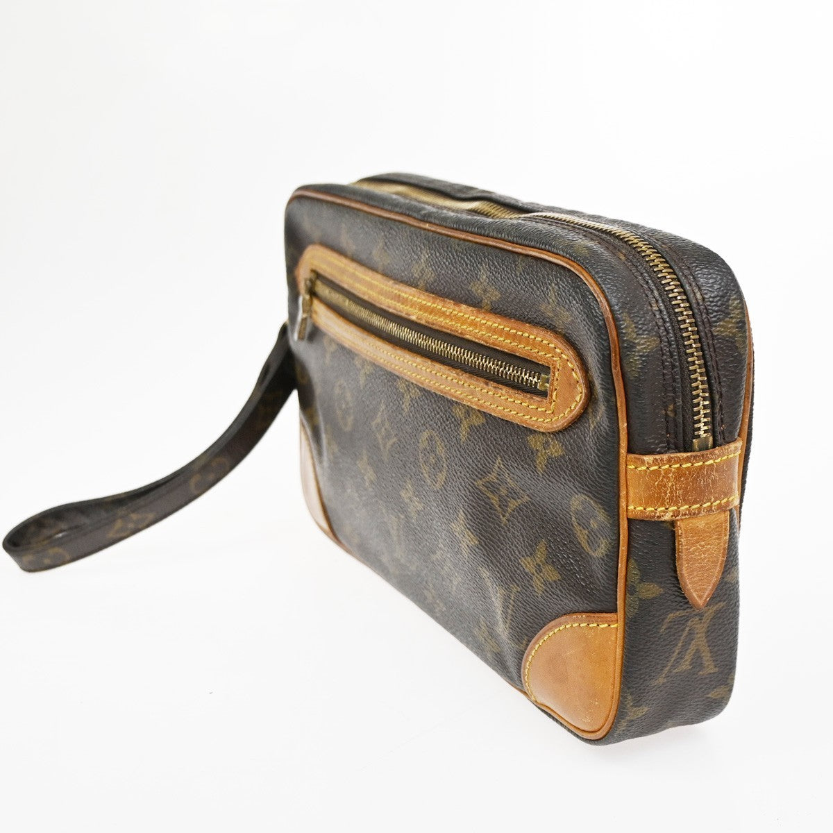 LOUIS VUITTON Marly Dragonne GM Clutch Hand Bag Monogram Brown M51825 67KC558