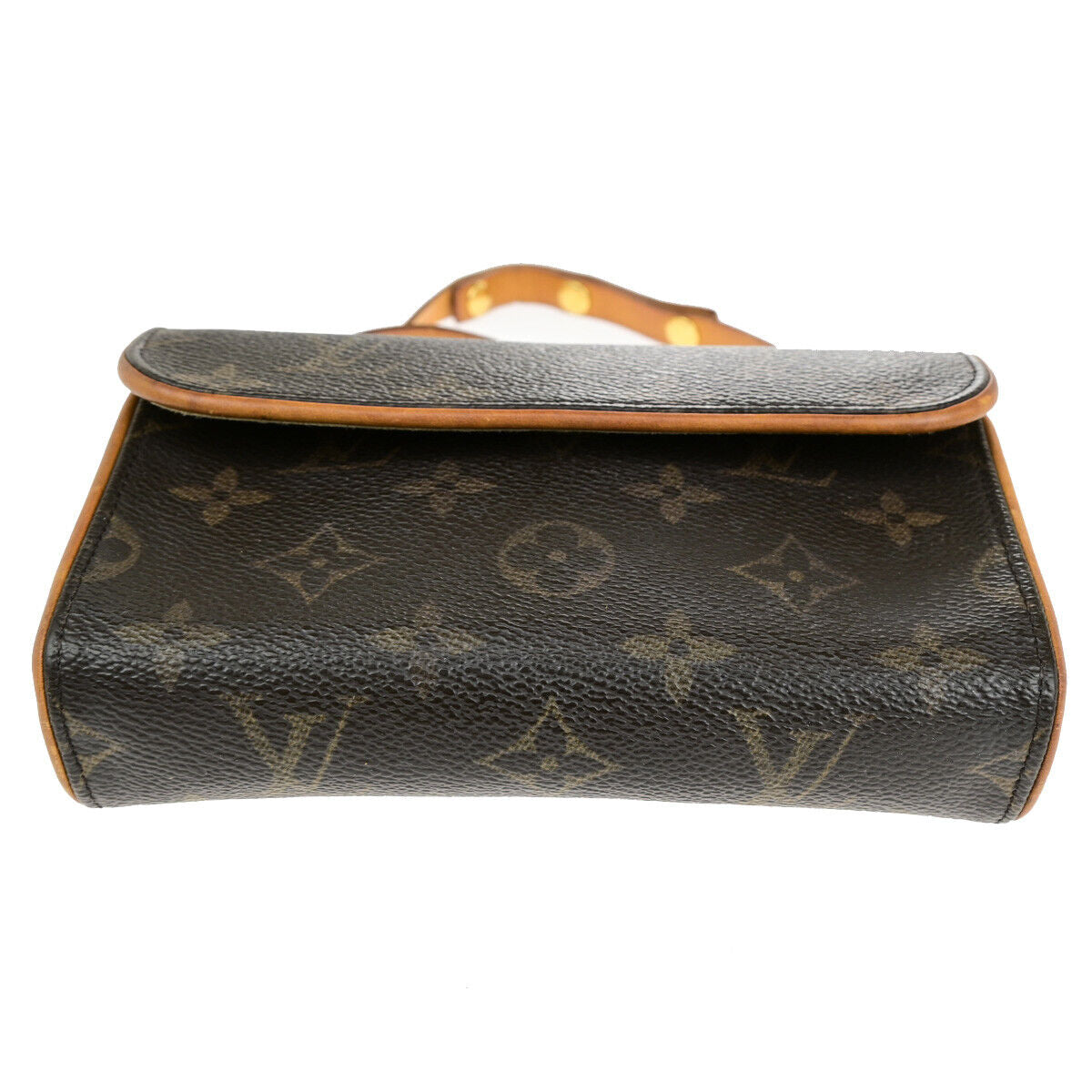 LOUIS VUITTON Pochette Florentine Bum Bag Monogram Leather Brown M51855 31SJ569