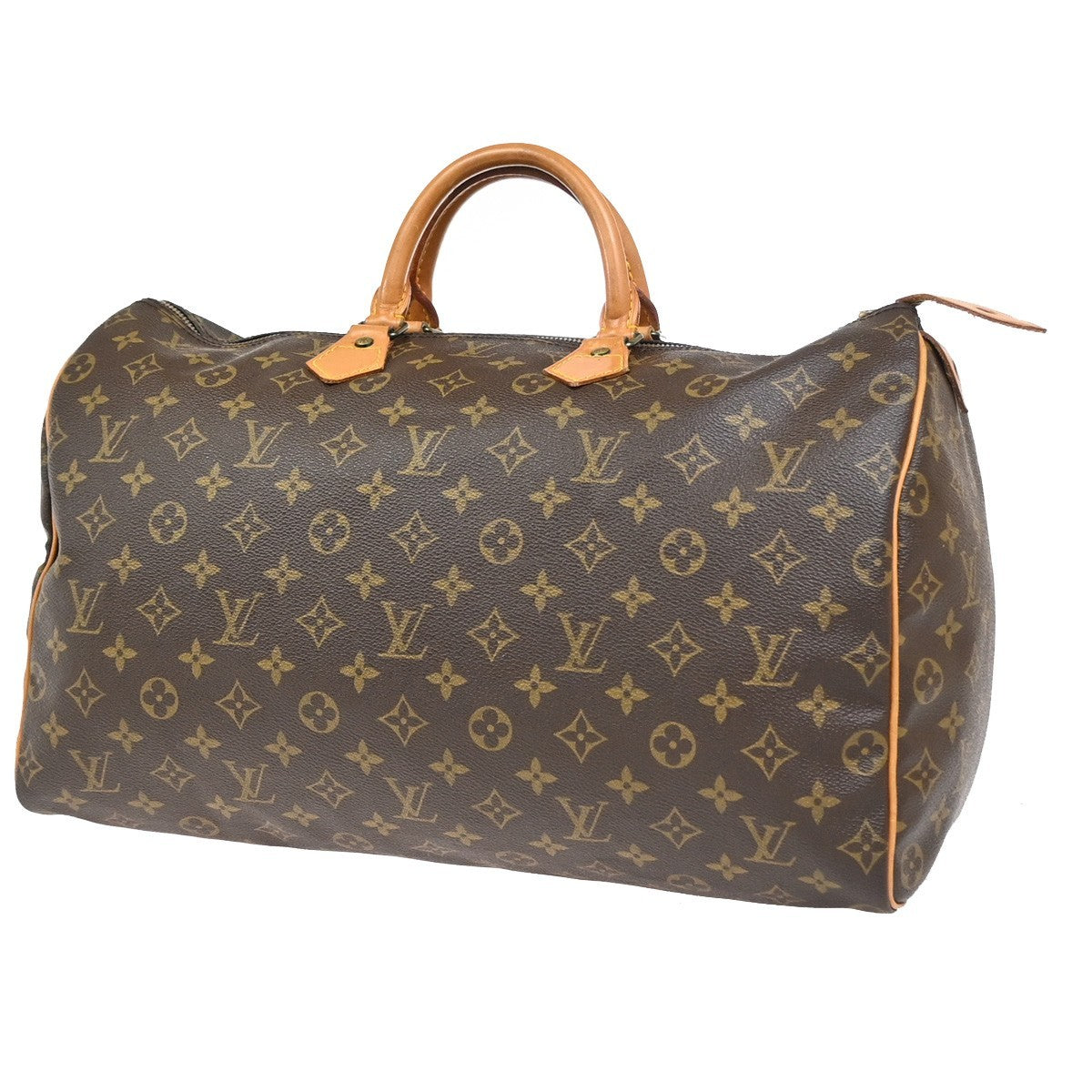 LOUIS VUITTON Speedy 40 Travel Hand Bag Monogram Leather Brown M41522 96YJ059