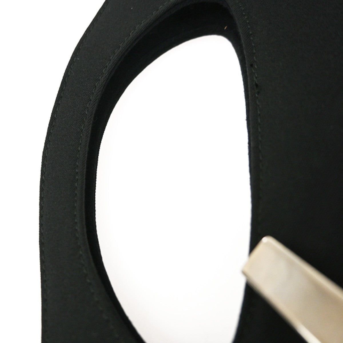 SALVATORE FERRAGAMO Logo Reversible Hand Bag Felt Leather Black Italy 68KD185