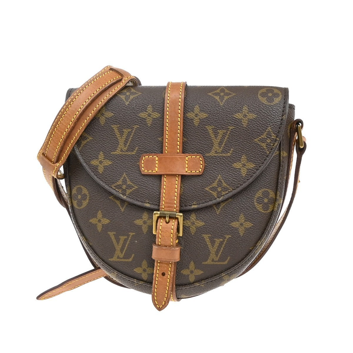 LOUIS VUITTON Chantilly PM Shoulder Bag Monogram Leather Brown M51234 30EF840
