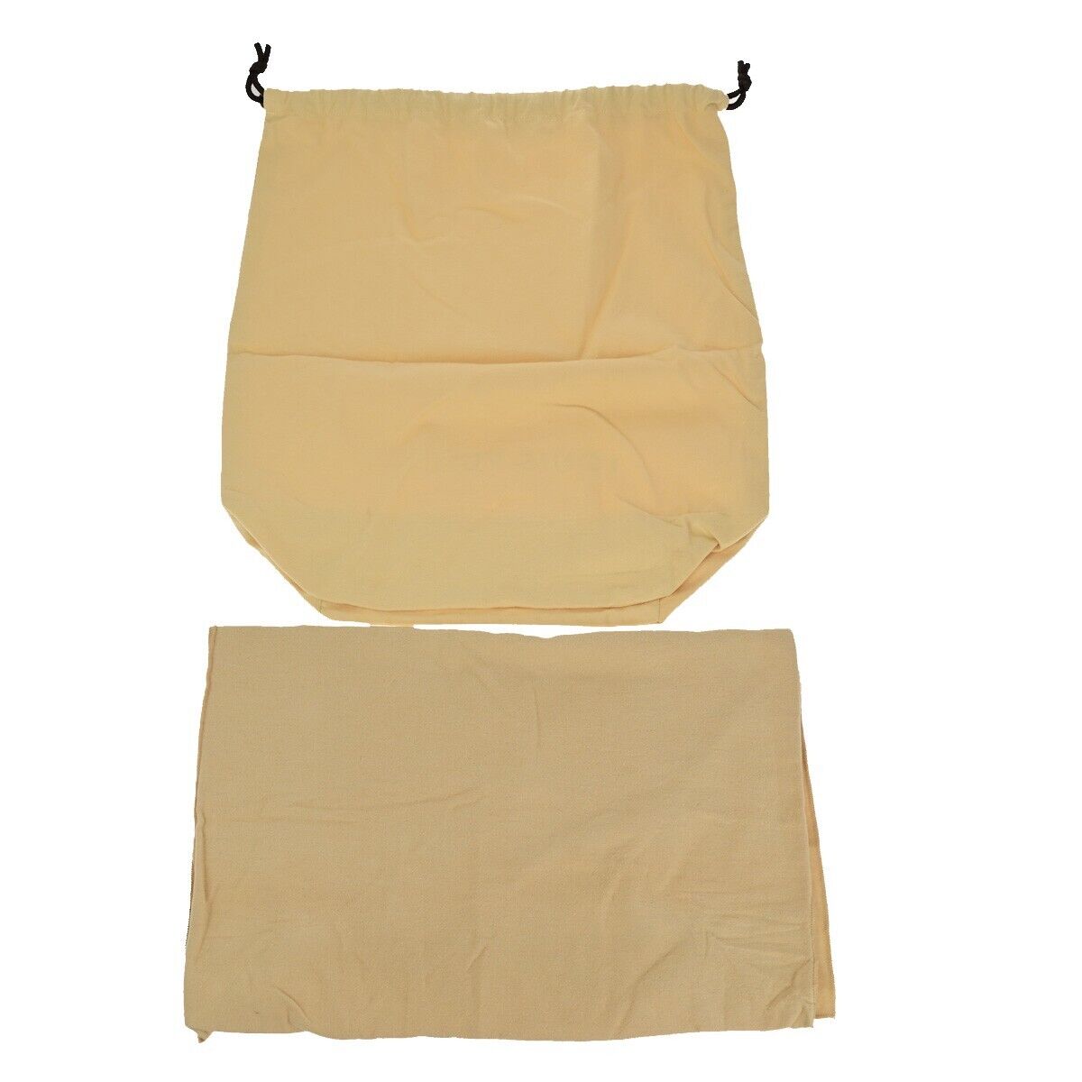 LOUIS VUITTON Logo 10 Set Dust Bag Drawstring Canvas Cotton Beige Brown 09EB418