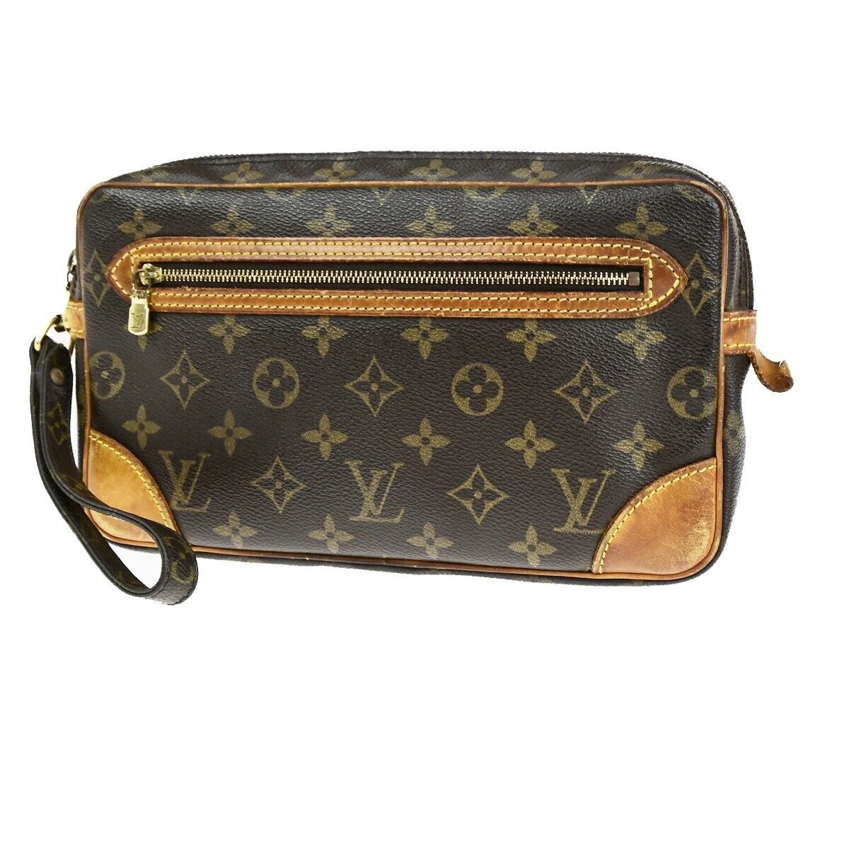 LOUIS VUITTON Marly Dragonne GM Clutch Hand Bag Monogram Brown M51825 64FA724